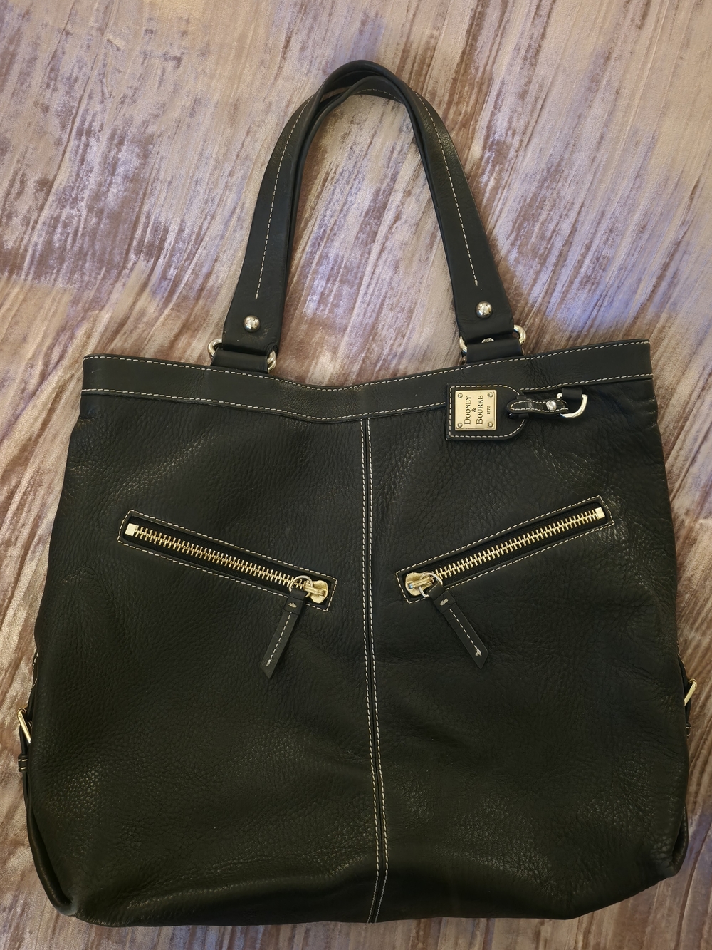 Dooney & Bourke Black Leather Tote Bag